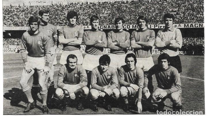 Collezionismo sportivo: SELECCI&Oacute;N DE F&Uacute;TBOL DE ITALIA: Recorte de un equipo de 1971
