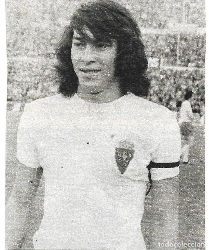 Collezionismo sportivo: REAL ZARAGOZA: Recorte de LOBO DIARTE. 1975