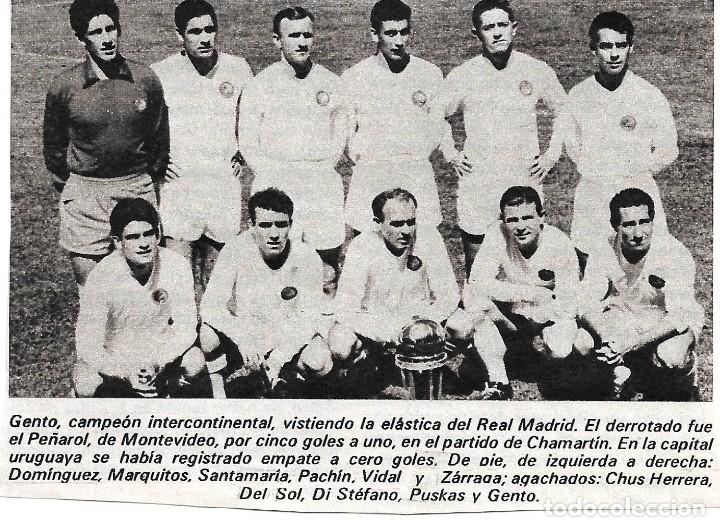 Collezionismo sportivo: REAL MADRID: Recorte del primer Campe&oacute;n de la Copa Intercontinental, en 1960