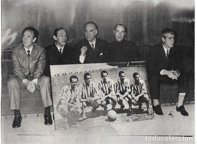 Collezionismo sportivo: ATHLETIC DE BILBAO: Gran recorte de la m&iacute;tica delantera de 1950, ya veteranos.