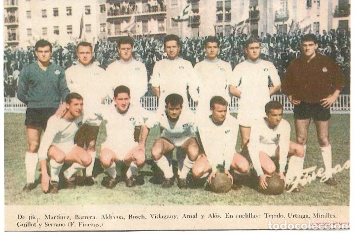 Coleccionismo deportivo: CD. MESTALLA: Recorte de un equipo de 1960
