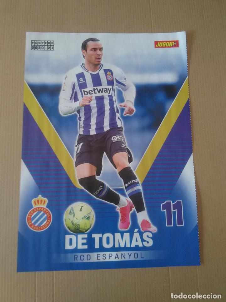 Coleccionismo deportivo: RDT RAUL DE TOM&Aacute;S ESPANYOL P&Oacute;STER 1 P&Aacute;GINA REVISTA JUG&Oacute;N 2020-2021 LIGA F&Uacute;TBOL 20-21