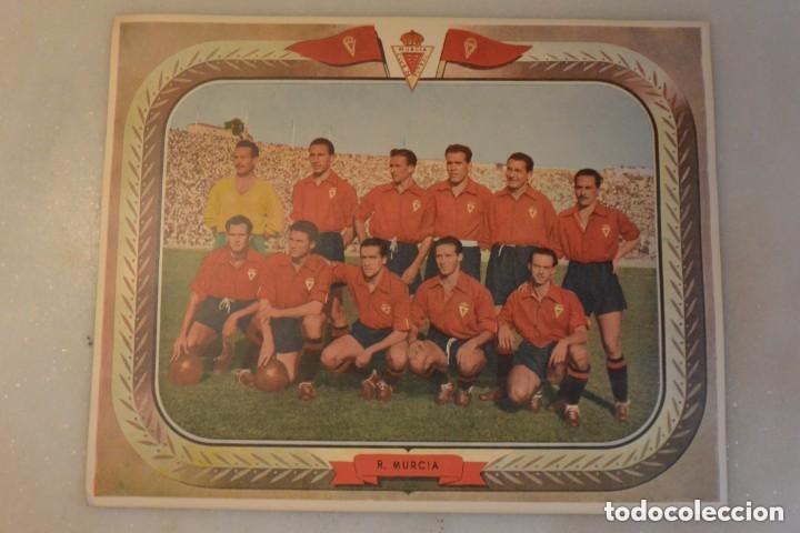 Collectionnisme sportif: CARTELITO DE FUTBOL REAL MURCIA, A&Ntilde;OS 50