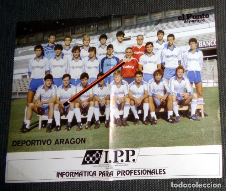 Sammelleidenschaft Sport: P&Oacute;STER ANTIGUO A&Ntilde;OS 80 F&Uacute;TBOL VINTAGE - DEPORTIVO ARAG&Oacute;N FILIAL REAL ZARAGOZA .PUNTO DEPORTIVO BALAY