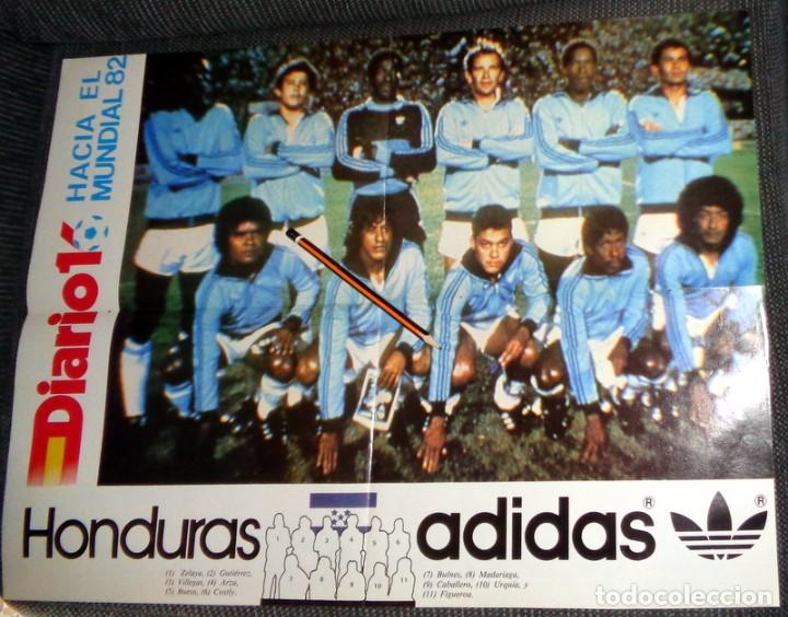 Sammelleidenschaft Sport: P&Oacute;STER ANTIGUO F&Uacute;TBOL MUNDIAL ESPA&Ntilde;A 82 - SELECCI&Oacute;N HONDURAS. DIARIO 16 - ADIDAS