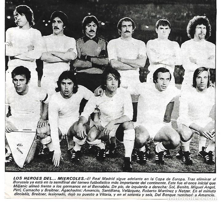Sammelleidenschaft Sport: REAL MADRID: Recorte de un equipo de la temporada 75-76