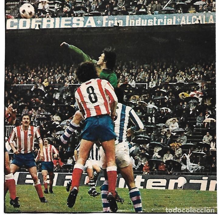 Collectionnisme sportif: REALSOCIEDAD: Recorte de ARKONADA despejando de pu&ntilde;os. 1976