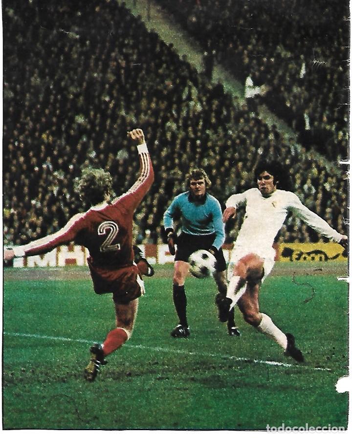 Collectionnisme sportif: REAL MADRID: Recorte de SANTILLANA contra el Bayern. 1976