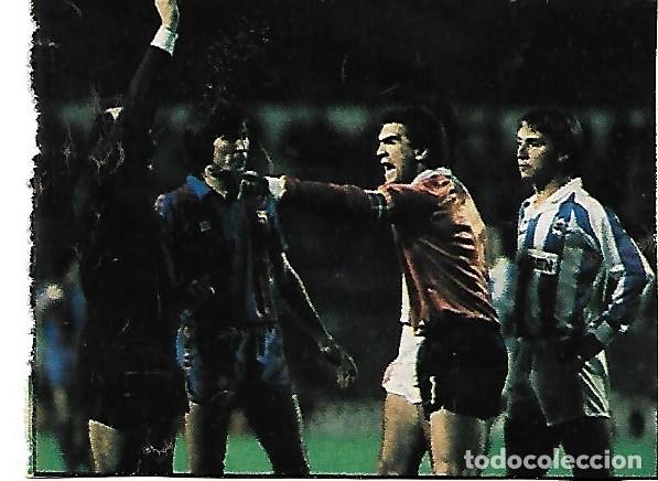 Collectionnisme sportif: REAL SOCIEDAD: Recorte de ARKONADA protestando al &aacute;rbitro. A&ntilde;os 80