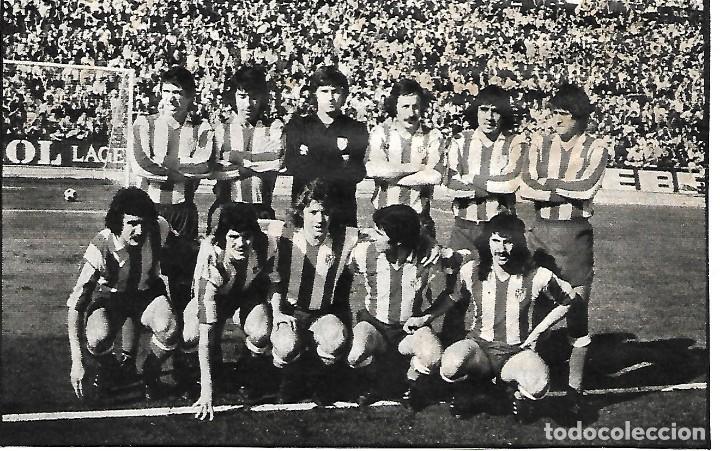 Coleccionismo deportivo: ATL&Eacute;TICO DE MADRID: Recorte de un equipo de la temporada 75-76