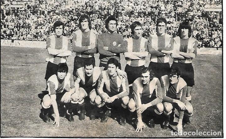 Coleccionismo deportivo: H&Eacute;RCULES DE ALICANTE: Recorte de un equipo de la temporada 75-76