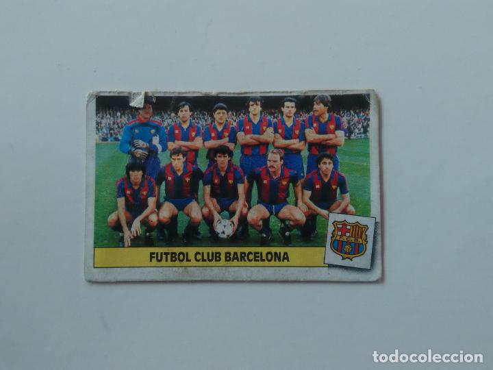 Coleccionismo deportivo: EQUIPO ALINEACI&Oacute;N BARCELONA BAR&Ccedil;A CROMO TARJETA CART&Oacute;N LIGA FUTBOL EDICIONES ESTE 1986-1987 86-87
