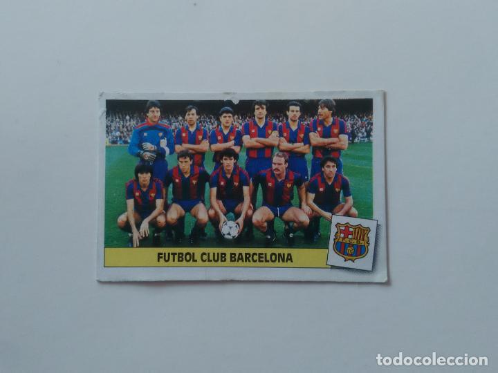 Coleccionismo deportivo: EQUIPO ALINEACI&Oacute;N BARCELONA BAR&Ccedil;A CROMO TARJETA CART&Oacute;N LIGA FUTBOL EDICIONES ESTE 1986-1987 86-87