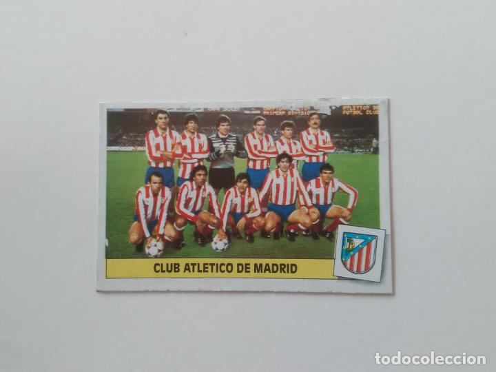 Collectionnisme sportif: EQUIPO ALINEACI&Oacute;N ATL&Eacute;TICO DE MADRID CROMO TARJETA LIGA FUTBOL EDICIONES ESTE 1986-1987 86-87