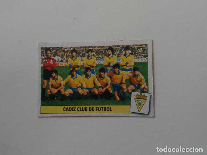 Collectionnisme sportif: EQUIPO ALINEACI&Oacute;N C&Aacute;DIZ CROMO TARJETA LIGA FUTBOL EDICIONES ESTE 1986-1987 86-87