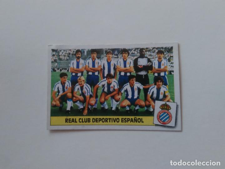 Collectionnisme sportif: EQUIPO ALINEACI&Oacute;N ESPANYOL ESPA&Ntilde;OL CROMO TARJETA LIGA FUTBOL EDICIONES ESTE 1986-1987 86-87