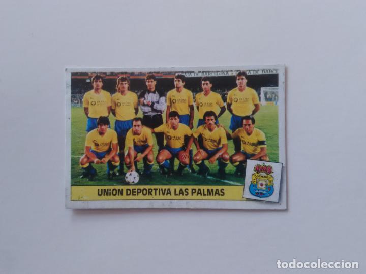 Collectionnisme sportif: EQUIPO ALINEACI&Oacute;N LAS PALMAS CROMO TARJETA LIGA FUTBOL EDICIONES ESTE 1986-1987 86-87