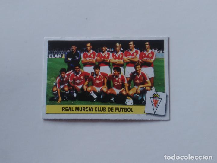 Collectionnisme sportif: EQUIPO ALINEACI&Oacute;N REAL MURCIA CROMO TARJETA LIGA FUTBOL EDICIONES ESTE 1986-1987 86-87