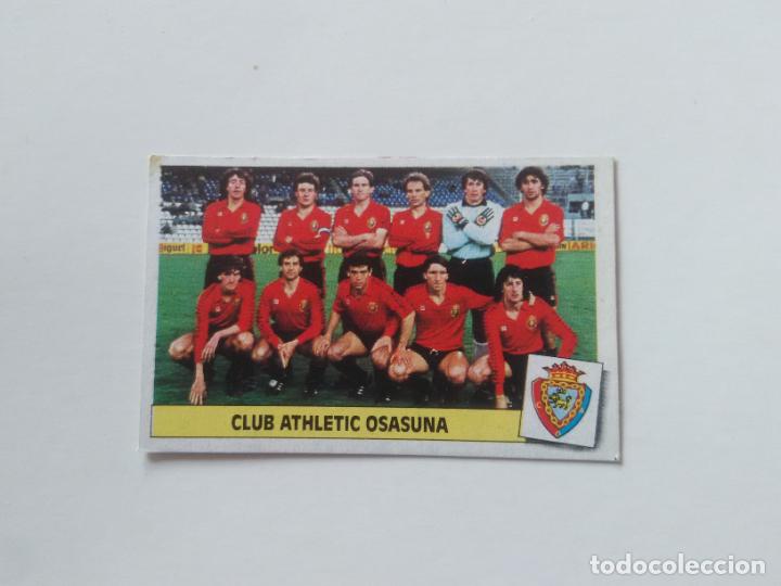 Collectionnisme sportif: EQUIPO ALINEACI&Oacute;N OSASUNA CROMO TARJETA LIGA FUTBOL EDICIONES ESTE 1986-1987 86-87