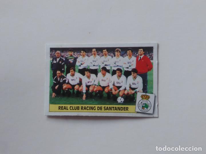 Collectionnisme sportif: EQUIPO ALINEACI&Oacute;N RACING DE SANTANDER CROMO TARJETA LIGA FUTBOL EDICIONES ESTE 1986-1987 86-87