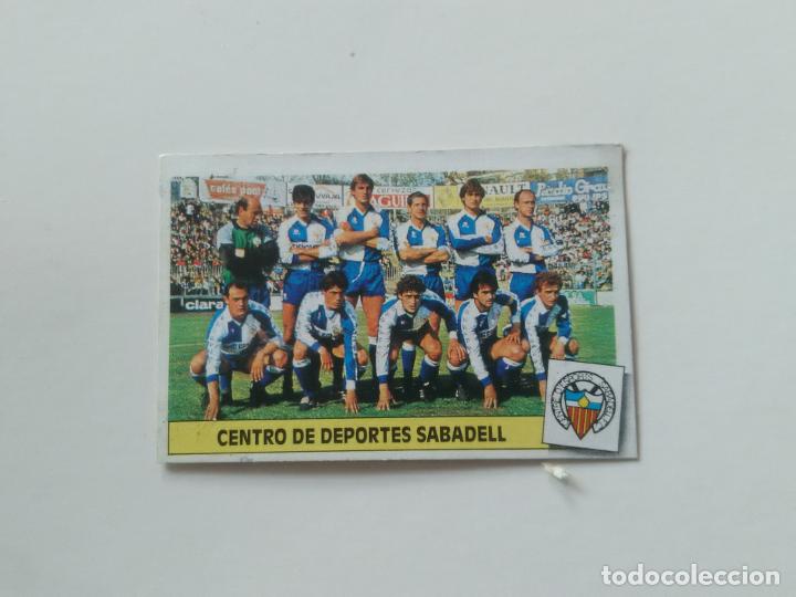 Collectionnisme sportif: EQUIPO ALINEACI&Oacute;N SABADELL CROMO TARJETA LIGA FUTBOL EDICIONES ESTE 1986-1987 86-87