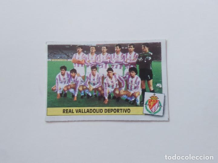 Collectionnisme sportif: EQUIPO ALINEACI&Oacute;N VALLADOLID CROMO TARJETA LIGA FUTBOL EDICIONES ESTE 1986-1987 86-87