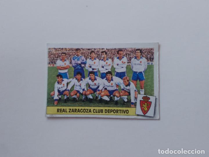 Collectionnisme sportif: EQUIPO ALINEACI&Oacute;N ZARAGOZA CROMO TARJETA LIGA FUTBOL EDICIONES ESTE 1986-1987 86-87