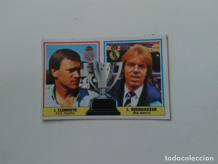 Collectionnisme sportif: CLEMENTE ESPA&Ntilde;OL ESPANYOL BEENHAKKER REAL MADRID CROMO LIGA FUTBOL EDICIONES ESTE 1986-1987 86-87