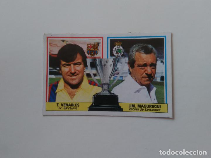 Collectionnisme sportif: VENABLES BARCELONA BAR&Ccedil;A MAGUREGUI RACING SANTANDER CROMO LIGA FUTBOL EDICIONES ESTE 1986-1987 86-87