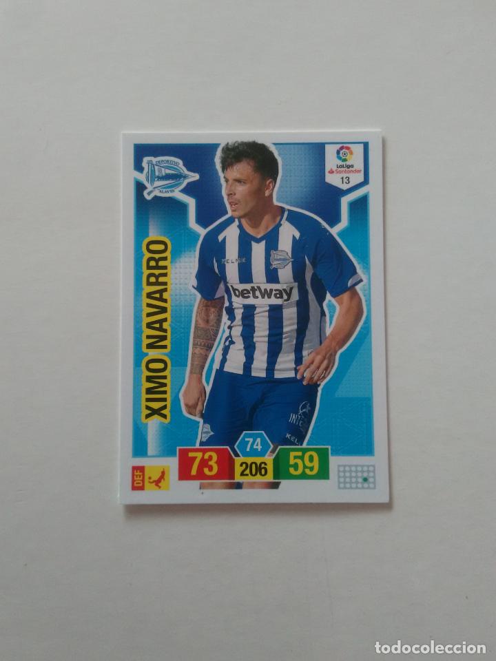 Collectionnisme sportif: 13 XIMO NAVARRO ALAVES CROMO TARJETA ADRENALYN PANINI LIGA FUTBOL 2018-2019 18-19