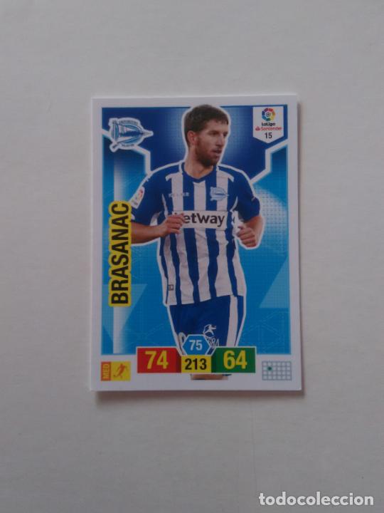 Collectionnisme sportif: 15 BRASANAC ALAVES CROMO TARJETA ADRENALYN PANINI LIGA FUTBOL 2018-2019 18-19