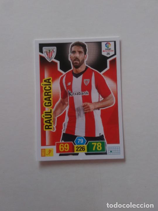 Collectionnisme sportif: 26 RAUL GARCIA ATHLETIC CLUB BILBAO CROMO TARJETA ADRENALYN PANINI LIGA FUTBOL 2018-2019 18-19