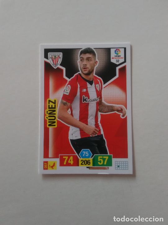 Collectionnisme sportif: 32 N&Uacute;&Ntilde;EZ ATHLETIC CLUB BILBAO CROMO TARJETA ADRENALYN PANINI LIGA FUTBOL 2018-2019 18-19