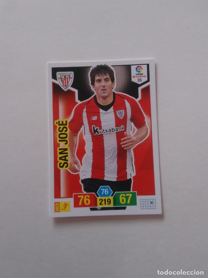 Collectionnisme sportif: 33 SAN JOS&Eacute; ATHLETIC CLUB BILBAO CROMO TARJETA ADRENALYN PANINI LIGA FUTBOL 2018-2019 18-19