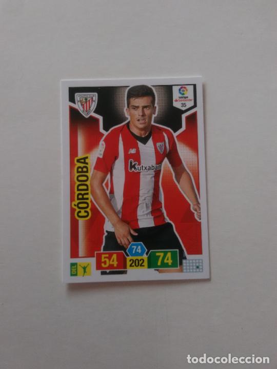 Collectionnisme sportif: 35 C&Oacute;RDOBA ATHLETIC CLUB BILBAO CROMO TARJETA ADRENALYN PANINI LIGA FUTBOL 2018-2019 18-19