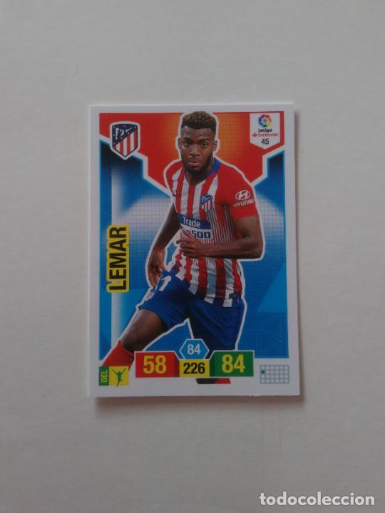 Collectionnisme sportif: 45 LEMAR ATL&Eacute;TICO DE MADRID CROMO TARJETA ADRENALYN PANINI LIGA FUTBOL 2018-2019 18-19