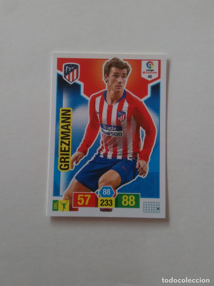 Collezionismo sportivo: 46 GRIEZMANN ATL&Eacute;TICO DE MADRID CROMO TARJETA ADRENALYN PANINI LIGA FUTBOL 2018-2019 18-19