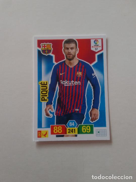 Collectionnisme sportif: 57 PIQUE BARCELONA BAR&Ccedil;A CROMO TARJETA ADRENALYN PANINI LIGA FUTBOL 2018-2019 18-19
