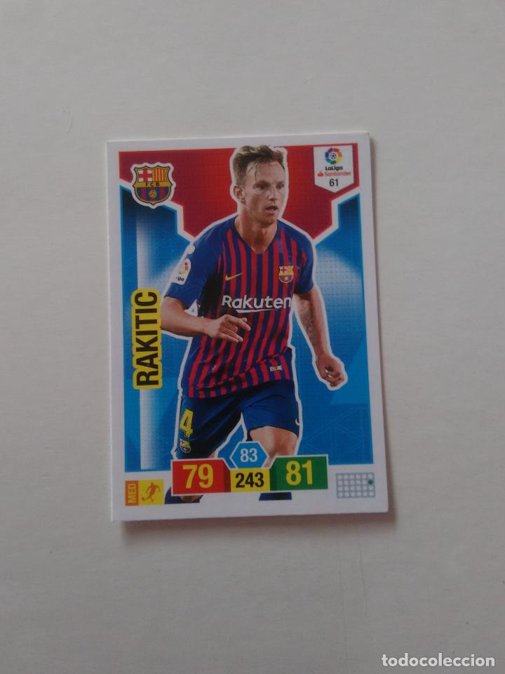 Collectionnisme sportif: 61 RAKITIC BARCELONA BAR&Ccedil;A CROMO TARJETA ADRENALYN PANINI LIGA FUTBOL 2018-2019 18-19