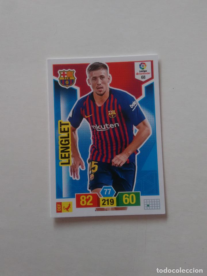 Collectionnisme sportif: 68 LENGLET BARCELONA BAR&Ccedil;A CROMO TARJETA ADRENALYN PANINI LIGA FUTBOL 2018-2019 18-19