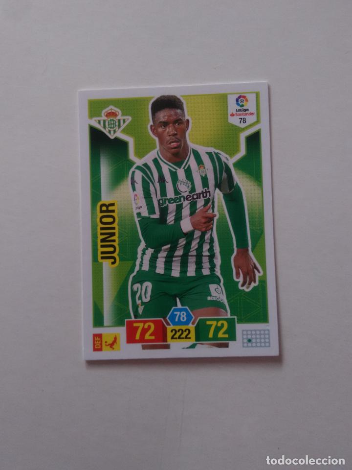 Collectionnisme sportif: 78 JUNIOR BETIS CROMO TARJETA ADRENALYN PANINI LIGA FUTBOL 2018-2019 18-19