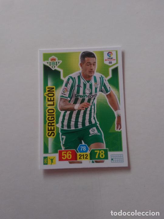 Collectionnisme sportif: 88 SERGIO LE&Oacute;N BETIS CROMO TARJETA ADRENALYN PANINI LIGA FUTBOL 2018-2019 18-19