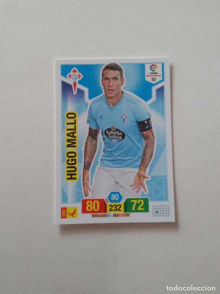 Collectionnisme sportif: 92 HUGO MALLO CELTA CROMO TARJETA ADRENALYN PANINI LIGA FUTBOL 2018-2019 18-19