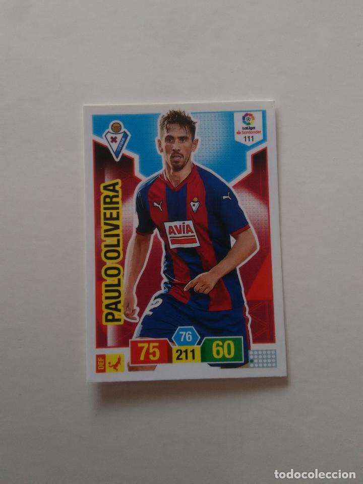 Collectionnisme sportif: 111 PAULO OLIVEIRA EIBAR CROMO TARJETA ADRENALYN PANINI LIGA FUTBOL 2018-2019 18-19
