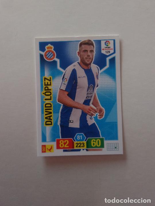 Collectionnisme sportif: 129 DAVID L&Oacute;PEZ ESPANYOL ESPA&Ntilde;OL CROMO TARJETA ADRENALYN PANINI LIGA FUTBOL 2018-2019 18-19
