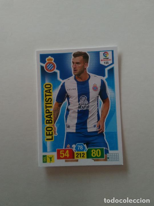 Collectionnisme sportif: 135 LEO BAPTISTAO ESPANYOL ESPA&Ntilde;OL CROMO TARJETA ADRENALYN PANINI LIGA FUTBOL 2018-2019 18-19