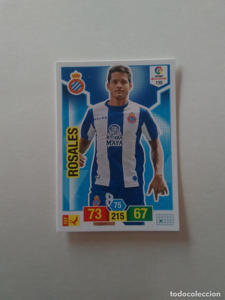 Collectionnisme sportif: 139 ROSALES ESPANYOL ESPA&Ntilde;OL CROMO TARJETA ADRENALYN PANINI LIGA FUTBOL 2018-2019 18-19