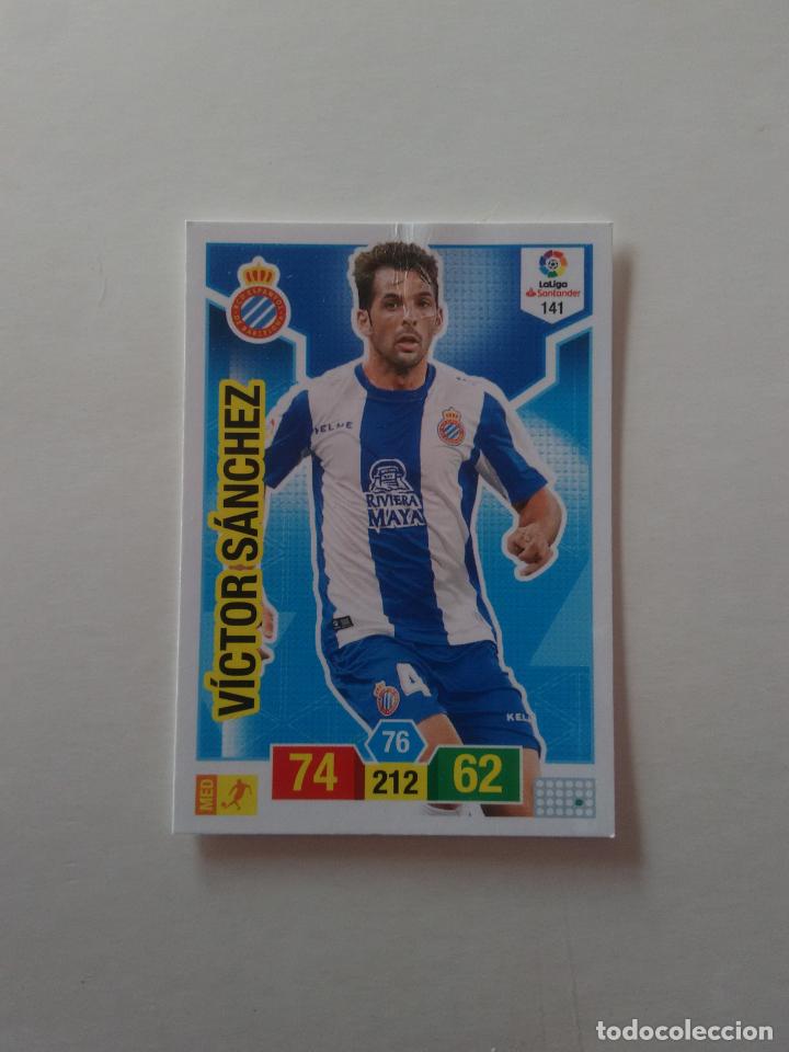 Collectionnisme sportif: 141 VICTOR S&Aacute;NCHEZ ESPANYOL ESPA&Ntilde;OL CROMO TARJETA ADRENALYN PANINI LIGA FUTBOL 2018-2019 18-19