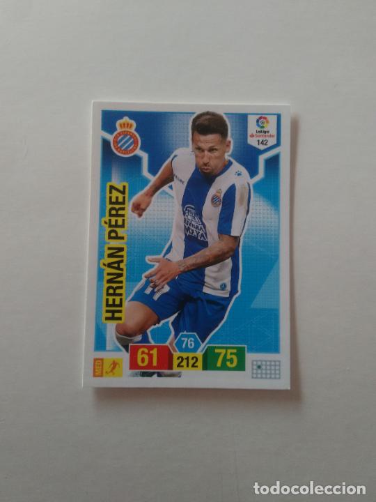 Collectionnisme sportif: 142 HERN&Aacute;N P&Eacute;REZ ESPANYOL ESPA&Ntilde;OL CROMO TARJETA ADRENALYN PANINI LIGA FUTBOL 2018-2019 18-19