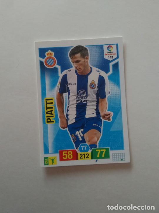 Collectionnisme sportif: 143 PIATTI ESPANYOL ESPA&Ntilde;OL CROMO TARJETA ADRENALYN PANINI LIGA FUTBOL 2018-2019 18-19